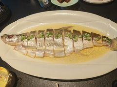 鸡汁蒸白水鱼-茶人村·前滩江景雅宴(上海首店)