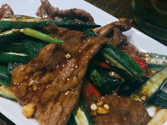 秋葵牛肉-熠盛粤味·顺德桑拿鸡(永康路店)