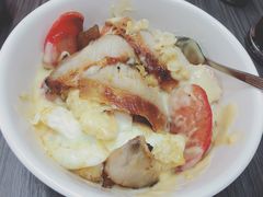 猪颈肉芝士捞公仔面-新记餐厅(香槟大厦店)