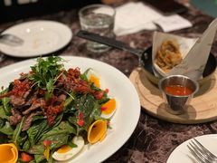 香烤牛柳温泉蛋沙拉-Lets burger非常汉堡·环球风味(蓝色港湾店)