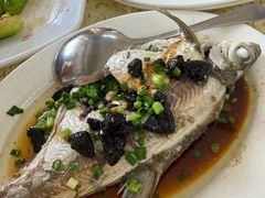 榄角蒸边鱼-河边私房菜