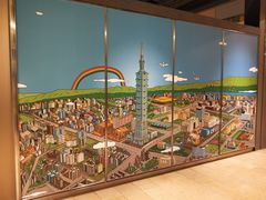 5楼的101卡通背景板2-台北101