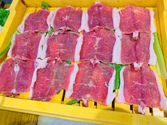 水爆手切羊上脑-京门老爆三·铜锅涮肉 爆肚(望京店)