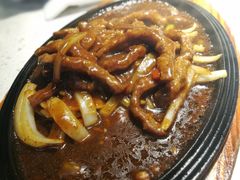 铁板黑椒牛柳-千日贺茶餐厅(高新万达店)