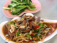 姜葱炒花甲-覃记海鲜美食餐厅