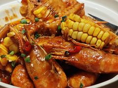 油焖金钱虾-老阿爸鲜鱼土菜(独墅湖店)