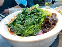 白灼菌菇菜心-新白鹿餐厅(虹桥南丰城店)