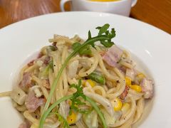 奶油培根意面-SEN CASTLE城堡西餐(创意设计中心店)