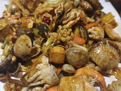 -东来菜馆•手抓海鲜家常菜•海鲜锅贴(鸽子窝店)