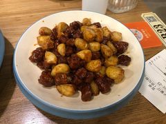 黑蒜子牛肉粒-陈傻子餐厅(世纪都会店)