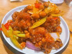 椒香虾仁爆鸡球-陈傻子餐厅(世纪都会店)