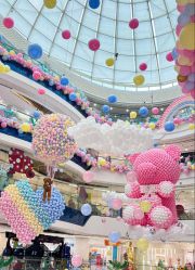 -宝宝百日宴周岁生日派对气球布置策划