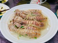 盐水长颈濑尿虾-轩记海鲜餐厅·四十五年老字号·经典粤菜(西区彩虹店)