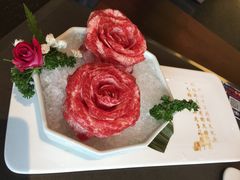 玫瑰雪花牛舌-捞王锅物料理(上海世茂广场店)
