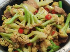 生炒有机花菜-便宜坊烤鸭店(甜水园店)