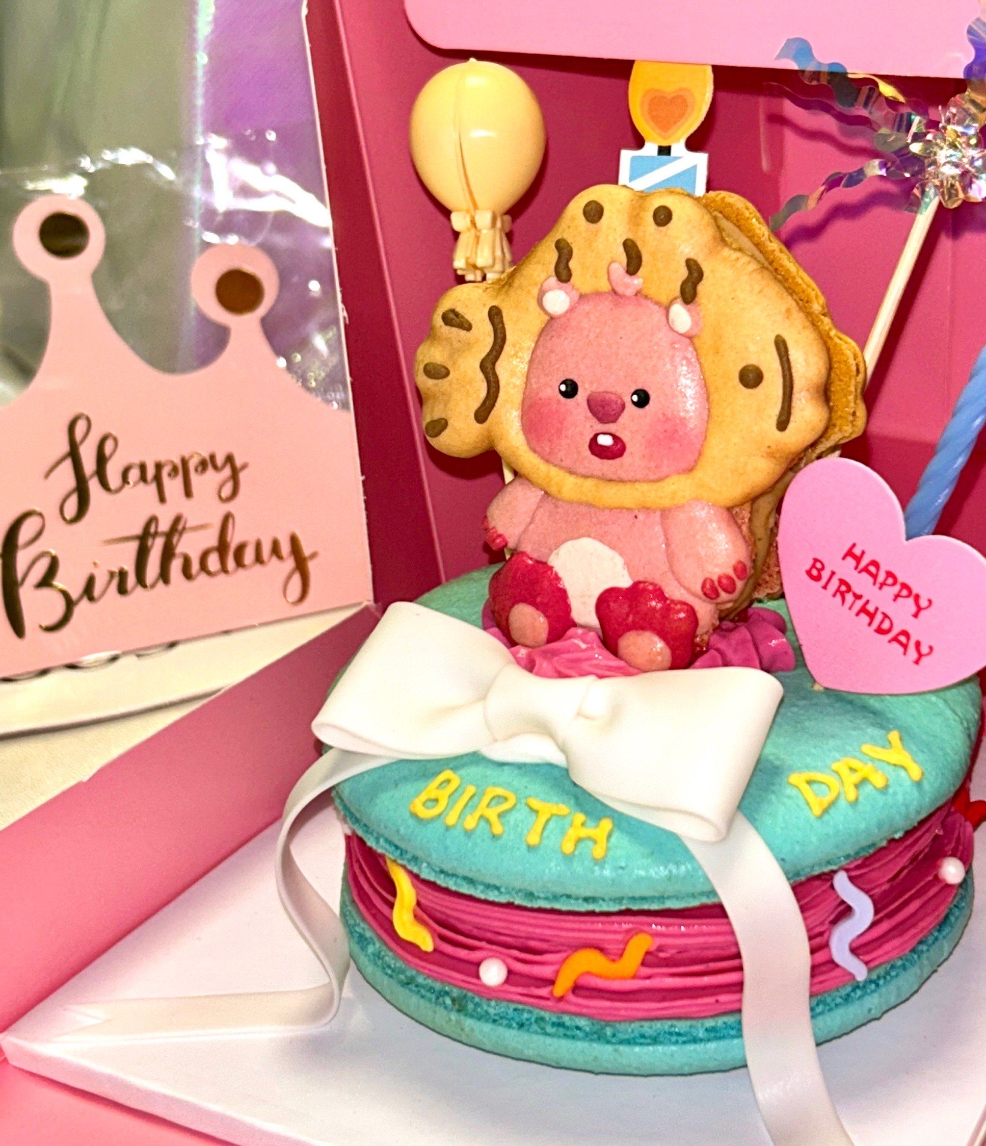 超级无敌可爱的马卡龙蛋糕