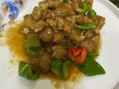 青椒溜肉段-祝家饺子馆
