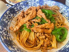 青椒肉丝盘水面-四海楼(如皋定慧禅寺店)