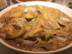 茄子炖蚬子-日丰园海肠水饺·老字号大连海鲜(和平广场店)