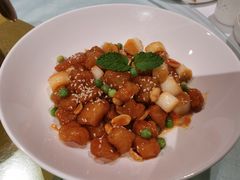 宫保鳕鱼丁-悦海·家宴·冰花皮皮虾大锅贴(宝龙店)