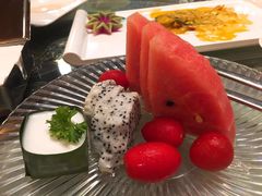 水果拼斑斓叶西米布丁-水润轩私厨海南菜餐厅(铂尔曼酒店)