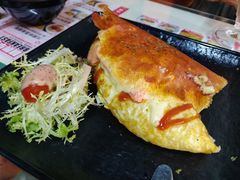 火焰烟三文鱼蛋包饭-阿飛冰室(下沙店)