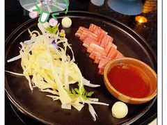三年金钱火腿配大理手撕乳扇-泓0871臻选云南菜·味庄