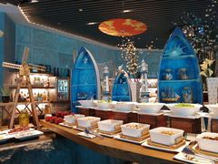 自助取餐区-海棠湾洲际-涛·海底餐厅·美人鱼·自助餐·海底隧道