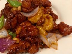 椒香虾仁爆鸡球-陈傻子餐厅(世纪都会店)