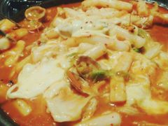 奶酪海鲜炒米条-包装马车·韩国料理·포장마차