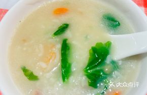 Fresh Shrimp and Beef Vegetable Porridge