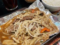 铁板沙爹金菇牛肉-南都咖啡西餐厅.全日茶点(福星路店)