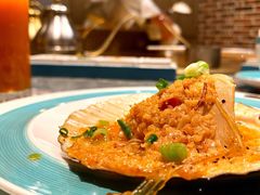 烤扇贝-额尔敦牛厨师铜板烧