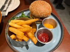 美式烧烤牛肉汉堡-bluefrog蓝蛙(悠唐购物中心店)