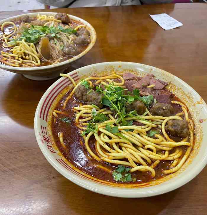 白老三牛肉丸子面(平阳广场店)-"吃的时候忘记拍照了,下了火车,饿了