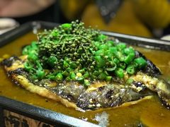 鲜青椒烤清江鱼-探鱼·鲜青椒爽麻烤鱼(中天广场店)