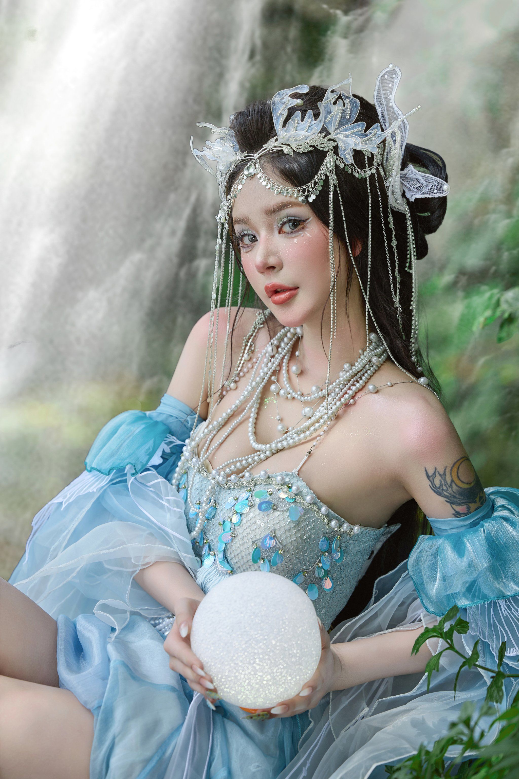 窑埠古镇 蓝色妖姬