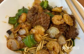 Sizzling Shrimp and Pork Kidney Salad