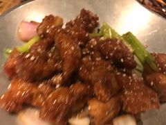 蒜香蜜汁排骨-绿茶餐厅(乐峰广场店)