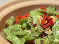 干煸肉沫芸豆-恭喜上堓砂锅焗·海鲜大排档(闵行龙湖店)