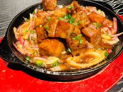 铁板牛肉粒-天瑞轩·粤菜餐厅