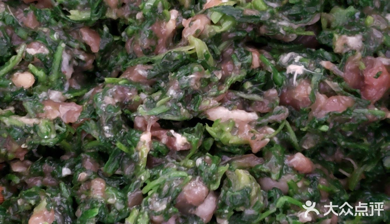 美味荠菜鲜肉饺子