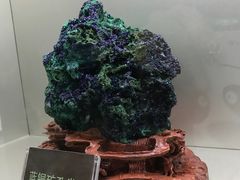 蓝铜矿孔雀石-甘肃地质博物馆