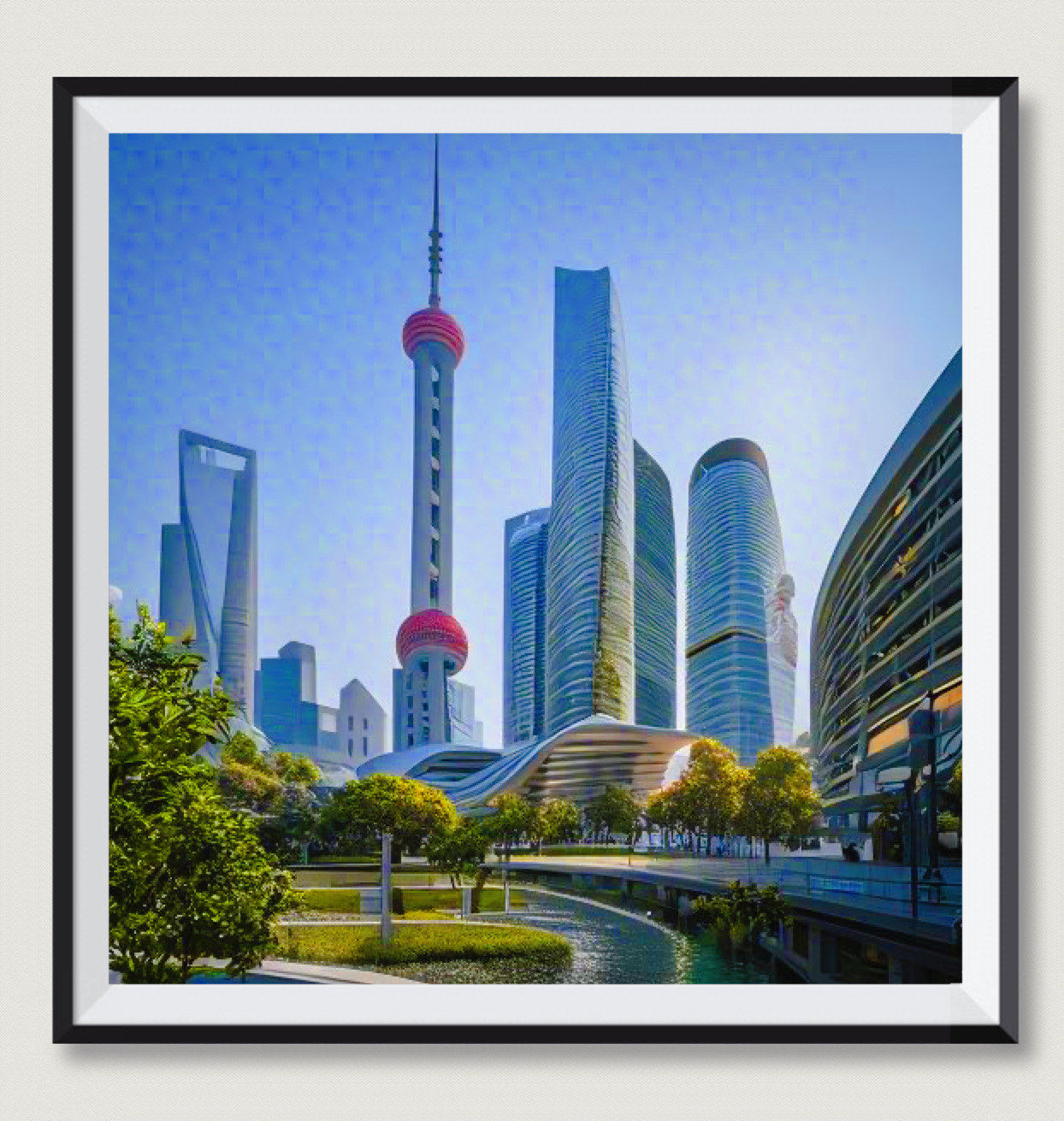 未来上海美丽建筑