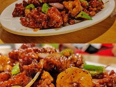 椒香虾仁爆鸡球-陈傻子餐厅(世纪都会店)