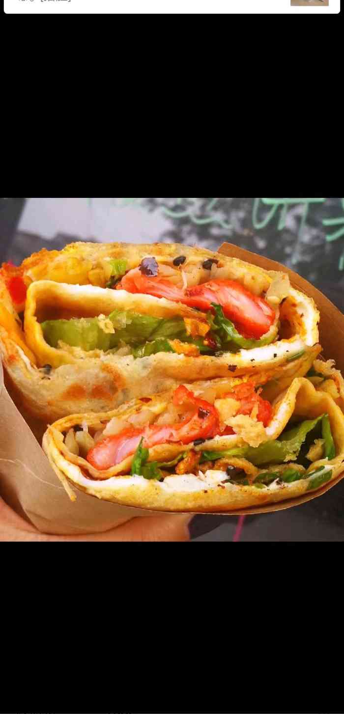 一煎·食堂-"今天早上路过,点了一份煎饼,加了鸡柳.煎.