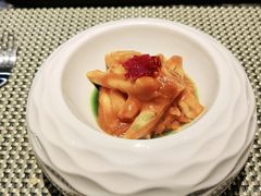 芝士番茄鱼面配利比亚火腿-上海兴国宾馆香樟园西餐厅