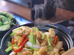啫啫牛蛙煲-绿柠食堂(北外滩店)