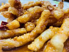 炸鱿鱼条-天伦海鲜·老味道·青岛菜(栈桥天主教堂店)