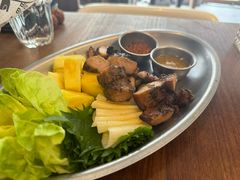 烤猪颈肉佐菠萝紫苏叶-Blac+Blac(中海环宇荟店)